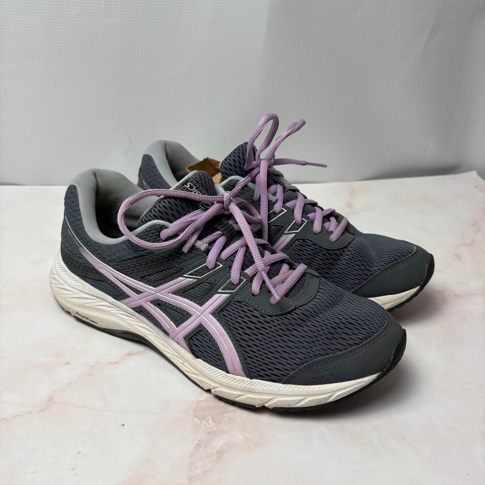 ASICS Gel-Contend 6 Womens Running Shoes Size 10 Graphite Grey Lavender 1012A570